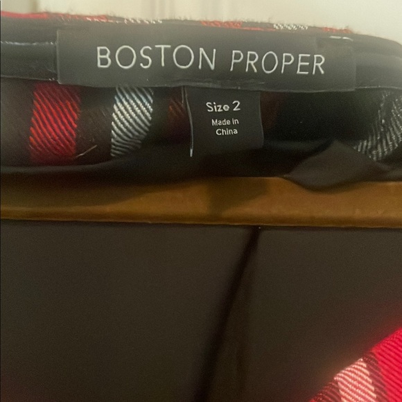 Red Plaid Dress with Button Accents - Picture 3 of 4